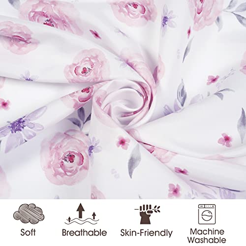 PHF 3 Pack Soft Sheets, Floral Comfy Polyester Cradle Sheets