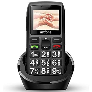 artfone-C1-Plus-Unlocked-Senior-Mobile-Phone-Big-Button-GSM-Mobile-Phone-for-Elderly-with-Dual-SIM-and-Charging-DockBlack artfone C1 Plus Unlocked Senior Mobile Phone, Big Button GSM Mobile Phone for Elderly with Dual SIM and Charging Dock…