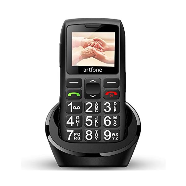 artfone-C1-Plus-Unlocked-Senior-Mobile-Phone-Big-Button-GSM-Mobile-Phone-for-Elderly-with-Dual-SIM-and-Charging-DockBlack artfone C1 Plus Unlocked Senior Mobile Phone, Big Button GSM Mobile Phone for Elderly with Dual SIM and Charging Dock…