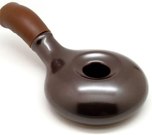 Korean Ceramic Handy Coffee Roaster for Home Roasting 30-70g + Natural leather