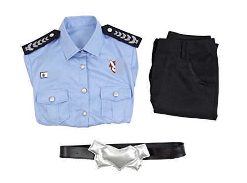Hot FPS Online Game Policewoman Uniform Costume Shirt and Pants Cosplay Outfit - Image 8