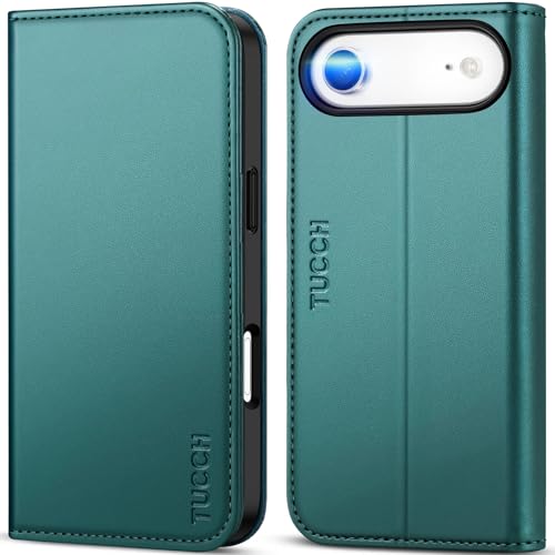 TUCCH iPhone wallet case Teal Green