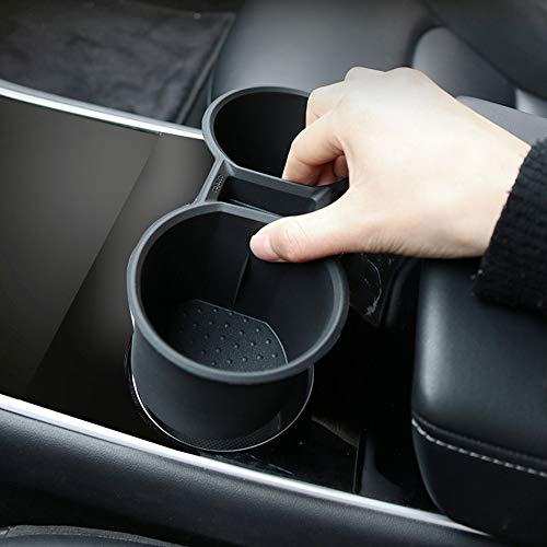 BMZX Tesla Model 3 Model Y Cup Holder Insert Silicone Cup Keeper Fits