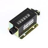 uxcell Counting Range 0-999999 6 Digits Spring Pull Rod Mechanical Counter