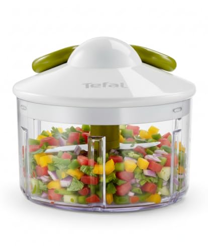 5 Segundos - Picadora Manual 500 ml | 2 Cuchillas Independientes, Picado Grueso, Medio y Fino, Base Antideslizante, Sin Electricidad, Rápida y Segura, Verduras, Cebolla, Frutos Secos