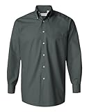 Van Heusen - Men's Solid Silky Poplin >> XL,BAYLEAF