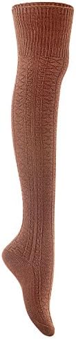 Lovely Annie Big Girl's 3 Pairs Fashion Thigh High Cotton Socks Over the Knee High Leg Wamers A2JMYP1025 Size L/XL(US)