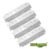 BBQMANN 98531 (4-pack) Stainless Steel Heat Plate, Heat Shield, Heat Tent, and Flavorizer Bar Replacement for Select Gas Grill Models by Charbroil, Grill King and Others