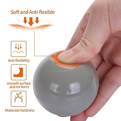 Wonder Space Soft Pit Balls, Chemical-Free Crush Proof Plastic Ocean Ball, BPA Free with No Smell, Safe for Toddler Ball Pit/ Kiddie Pool/ Indoor Baby Playpen, Pack of 100 (Light Grey, 2.75IN)
