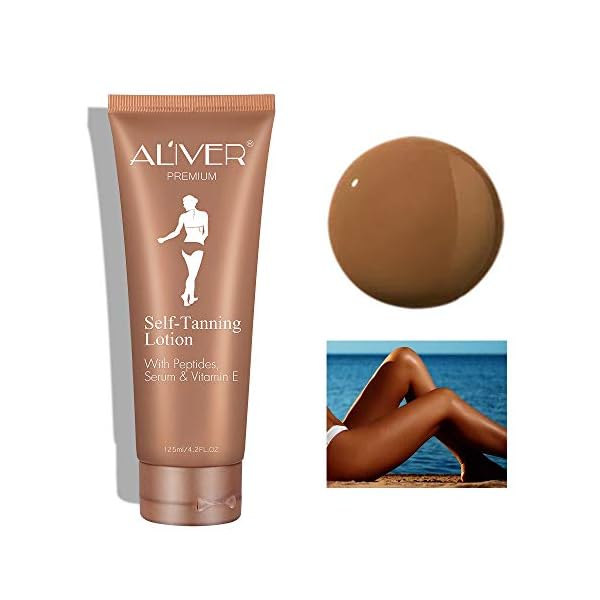 Self Tanning Lotion Body Makeup Natural & Organic Tanning Lotion Bronzing Tanning Lotion Advanced Suncream Protection…