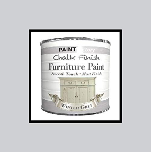 Paint Factory Chalk Chalky Furniture Paint - 650ml - Winter Grey