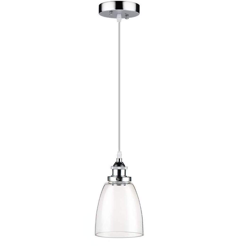 Glighone Pendelleuchte Vintage Hängelampe Hängeleuchte Glas Industrie
