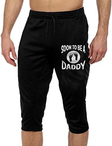 Men's Capris Pants Soon To Be A Daddy Popular Pants Solar Dic Popular Jogger Cropped Trousers For Summer