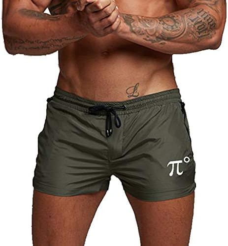 PIDOGYM Men's Running Shorts, Quick Dry Lightweight Workout Shorts with Zipper Pocket, for Training, Climbing, Hiking