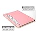 AHGXG Padfolio/Resume Portfolio Folder - Interview/Letter Document Organizer & Business Card Holder - with Letter-Sized Writing Pad Professional Gift for Business, Interview, Resume - Pink