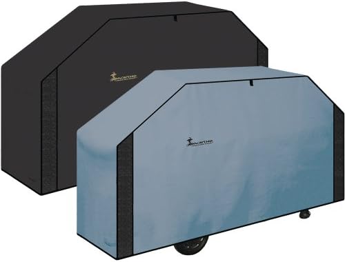 Montana Grilling Gear Classic Series Reversible BBQ Grill Cover - Ventilated BBQ Cover with Reduced Condensation – Weatherproof, Waterproof, Heavy Duty Material – 3 Year Warranty - 68 Inch