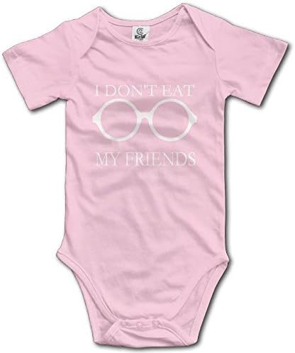 Zhaojinzhu I Don't Eat My Friends One-Piece Baby Simple Joys Cotton Soft Active Baby Outfit