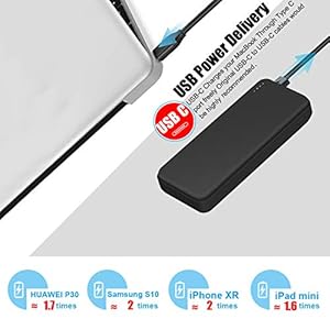 Xnuoyo PD 18W Carica Rapida 3.0 Power Bank, 10000mAh Power Delivery Caricatore Portatile, Ultra-Slim Tipo-C Ingresso… - immagine 5
