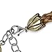 American West Sterling Silver and Bronze Braided Leather Cord Necklace 17 to 21 Inch