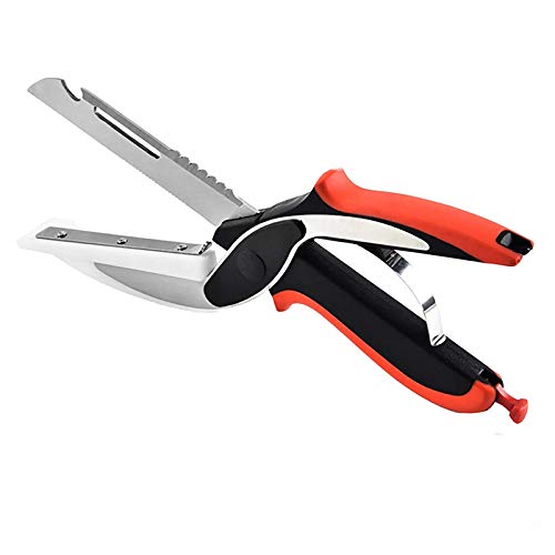 Clever Cutter, Food Chopper, Food Scissors with Cutting Board 6 in 1