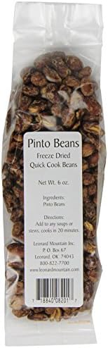 Leonard Mountain Precooked And Freeze Dried Pinto Beans, 6-Ounce Bags (Pack of 6)