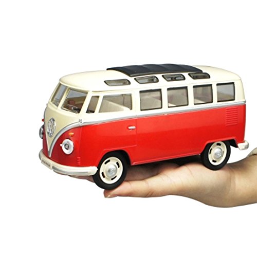 KMT Alloy Diecast Die Cast VW Volkswagen Bus Van Model 1:24 Scale (Red)