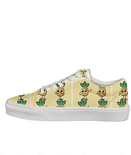 Comfortable Pineapple Character The Fruit Mens Guys Athletic Nursing Canvas Casual Sneakers Shoes