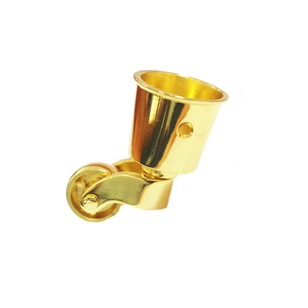 Polished Antique Cup Type Casters Solid Brass High Load Capacity Universal Furniture for Furniture Suits Beds Armchairs Gold