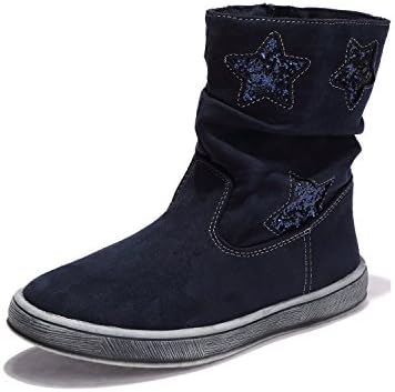 BTDREAM Toddler Girl's Zipper Winter Snow Ankle Boots Outdoor Walking Flat Shoes