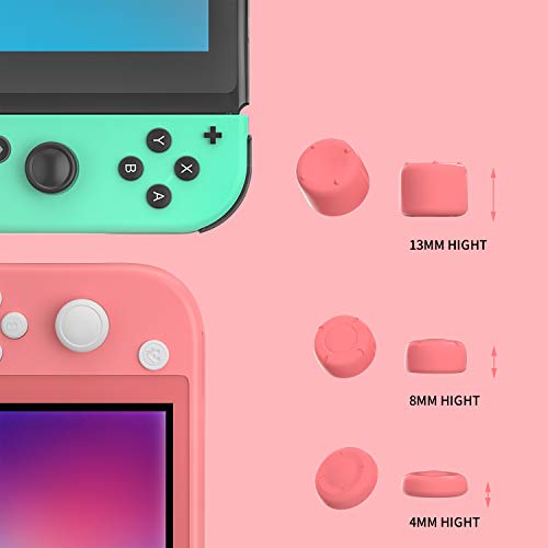 Switch lite Coral Thumb Grips, Switch lite Coral Accessories, Joystick