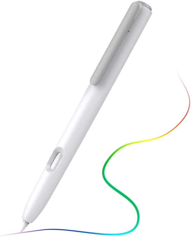 TiMOVO Pencil Holder Case Fit Apple Pencil 2nd Generation, Anti-Scratch Retractable Protective Tip Cap Case Fit iPad Air 4 2020, iPad Pro 11/12.9 2020, iPad Pro 11/12.9 2018 - White & Gray