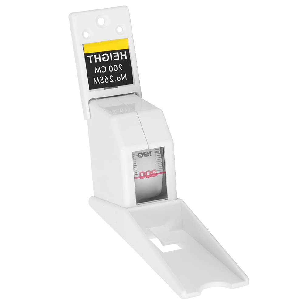Height Measurment Tool, 2M Retractable Height Tape Ruler Portable Stadiometer Wall Mounted, Height Measurment for Adults, Kids(White)