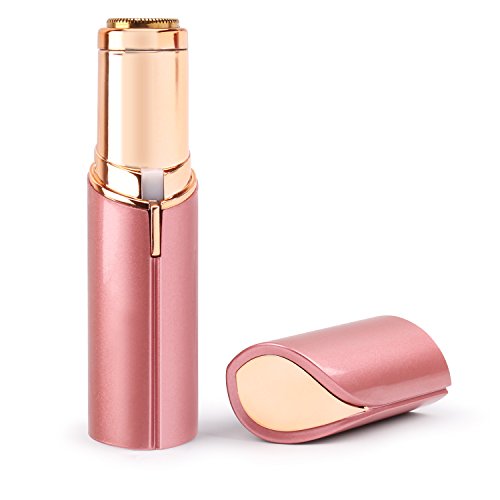 Facial Hair Removal for Women, Elenest Painless Facial Epilator with LED Light USB Charging Cable for Face Lip Chin and Cheek Hair (Rose Gold) - Thumbnail 7