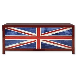 Meuble TV avec le drapeau anglais
