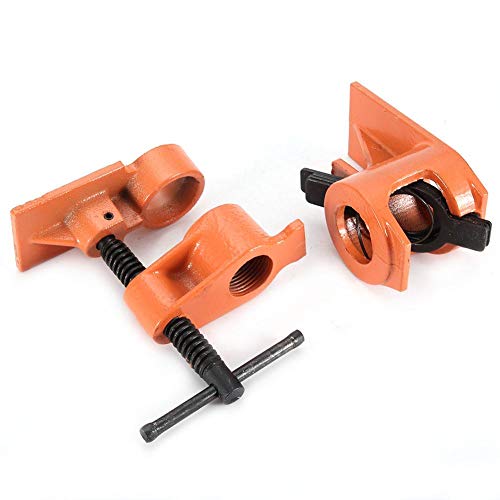 Heavy Duty 1 inch Pipe Clamp Jaws Vise Fixture Set Woodworking Tool Kit Water Pipe Clamp - Thumbnail 6