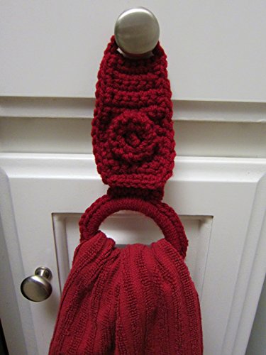Kitchen Towel Holder Ring Pick Your Color Kitchen Crochet Dish