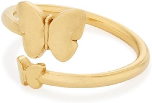 Alex and Ani Ring Wrap Butterfly Rafaelian Shiny Stackable Ring, Size 7-9