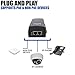 BV-Tech Single Gigabit Port Power Over Ethernet Plus PoE+ Injector - 30W - 802.3at - up to 100 Meters (325 Feet) (4 Pack)