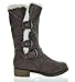 DREAM PAIRS Women's Winter Snow Fur Lining Buckles Side Zipper Outdoor Boots