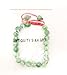 Antiquity Sian Art Bead Bracelet 8 mm Round Buddhist Wrist Mala,Handmade Macrame Adjustable