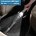 Helteko Car Vacuum Cleaner Corded DC 12V - High Power Compact Hand Vacuum Cleaner with Stainless Steel HEPA Filter and LED Light - 120W Car Vac with 3 Accessories and Carrying Bag for Car Use Only