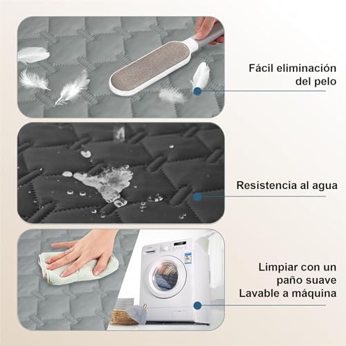 Kammoy Funda Impermeable para Cama, Mascotas, tapete para Gato, tapete Entrenador para Perro, Antideslizante, para sofá, Silla, Cama, Protector de Muebles (67 * 78 Inch)
