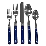 Le Prix Flatware Set in Navy Blue (20-Pack)