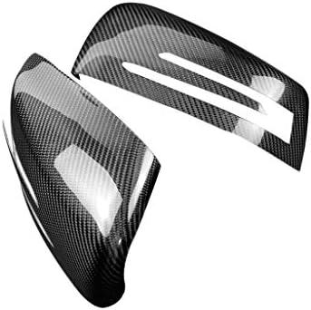 Casinlog 2Pcs Carbon Fiber Mirror Cover for Mercedes W204 W212 W218 C63 E63 Amg