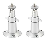 Wasserstein Adjustable Metal Wall Mount Compatible with Arlo Ultra, Pro, Pro 2, Pro 3 & Other Compatible Models (2-Pack, Silver)