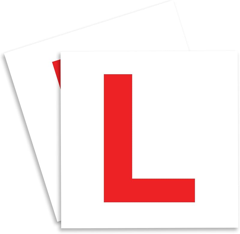 ARVO 2 Pack Magnetic L Plates 178mm x 178mm UK Road Legal Learner Signs