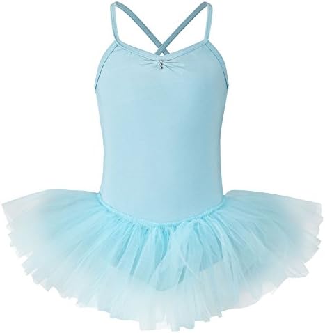 tanzmuster girls' ballet tutu dress 'Kim' with rhinestones - made of soft and durable cotton blend - 3 layers of tulle - pink, white, black, light blue, hot pink und purple.