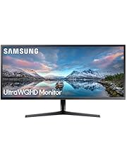 SAMSUNG 34-Inch SJ55W Ultrawide Gaming Monitor (LS34J550WQNXZA) – 75Hz Refresh, WQHD Computer Monitor, 3440 x 1440p Resolution, 4ms Response, FreeSync, Split Screen, HDMI, Black