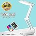 led desk lamp for kids desk lamp with usb charging port reading lights for books in bed portable folding desk lamp office women girls beside table lamp for study desk light battery powered small white