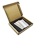 Black Guest Book, Photo Booth Album, Scrapbook, Blank Square Spiral Bound Cardboard Hardcover, 40 Sheets (8 Inches)
